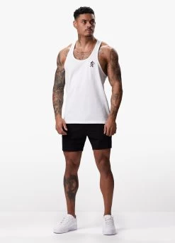 Gym King Stringer Jersey Vest - White -Fit Wear Shop STRINGERVEST WHITEVST 0499195