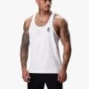 Gym King Stringer Jersey Vest - White -Fit Wear Shop STRINGERVEST WHITEVST 0499196