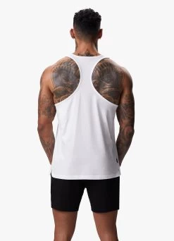 Gym King Stringer Jersey Vest - White -Fit Wear Shop STRINGERVEST WHITEVST 0499197