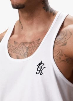 Gym King Stringer Jersey Vest - White -Fit Wear Shop STRINGERVEST WHITEVST 0499199