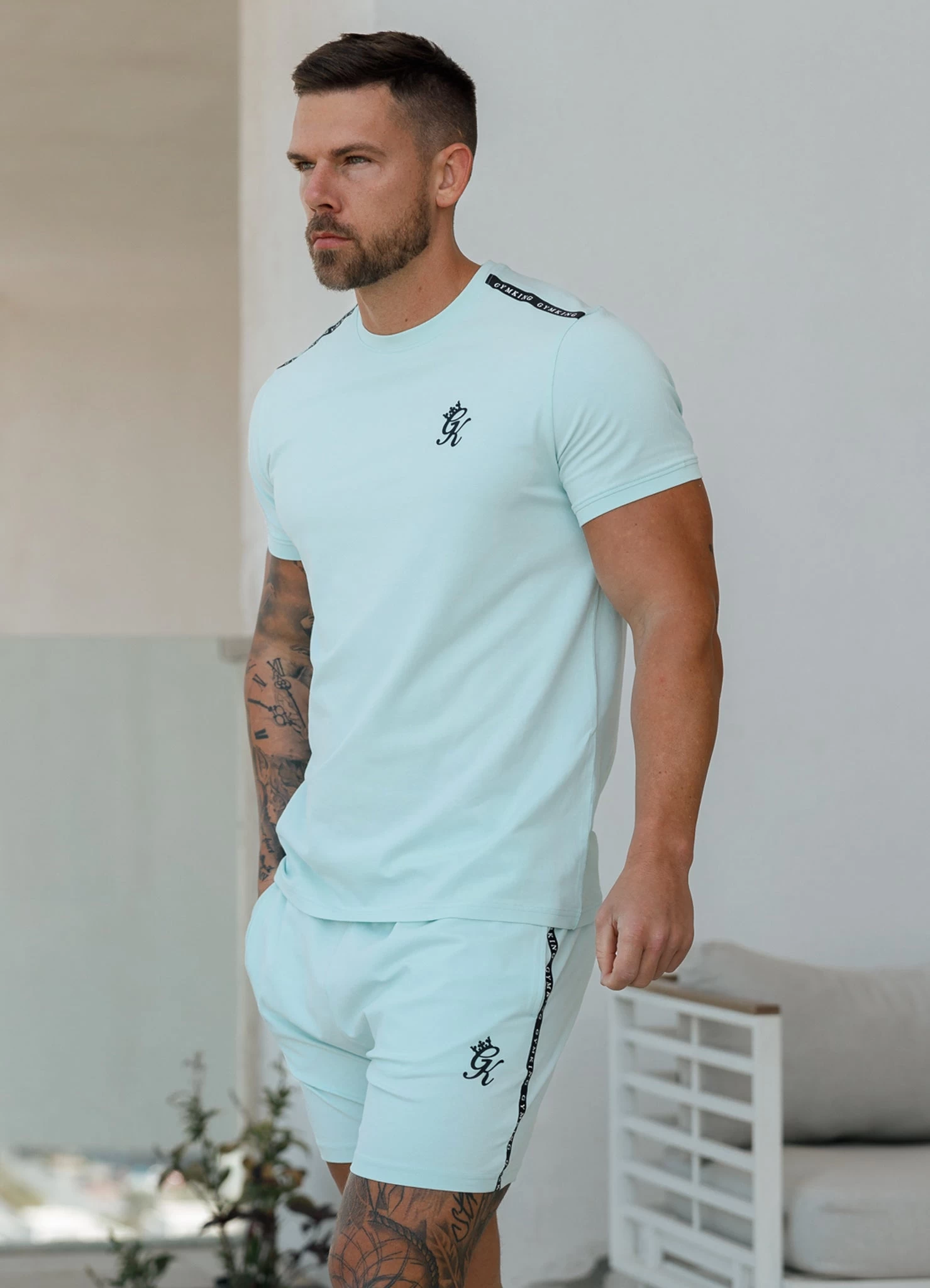 Gym King Taped Jersey Tee - Mint 3 Gym King Taped Jersey Tee - Mint