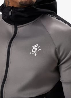 Gym King Taped Core Plus FZ Hood - Black/Steel -Fit Wear Shop TAPEDCOREPLUSFZHOOD JOGGER BLACKSTEELHDE B2CVRTSB B2CVV 82