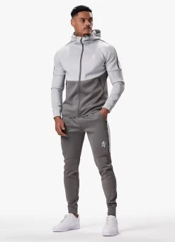 Gym King Taped Core Plus Tracksuit - Silver Grey/Steel