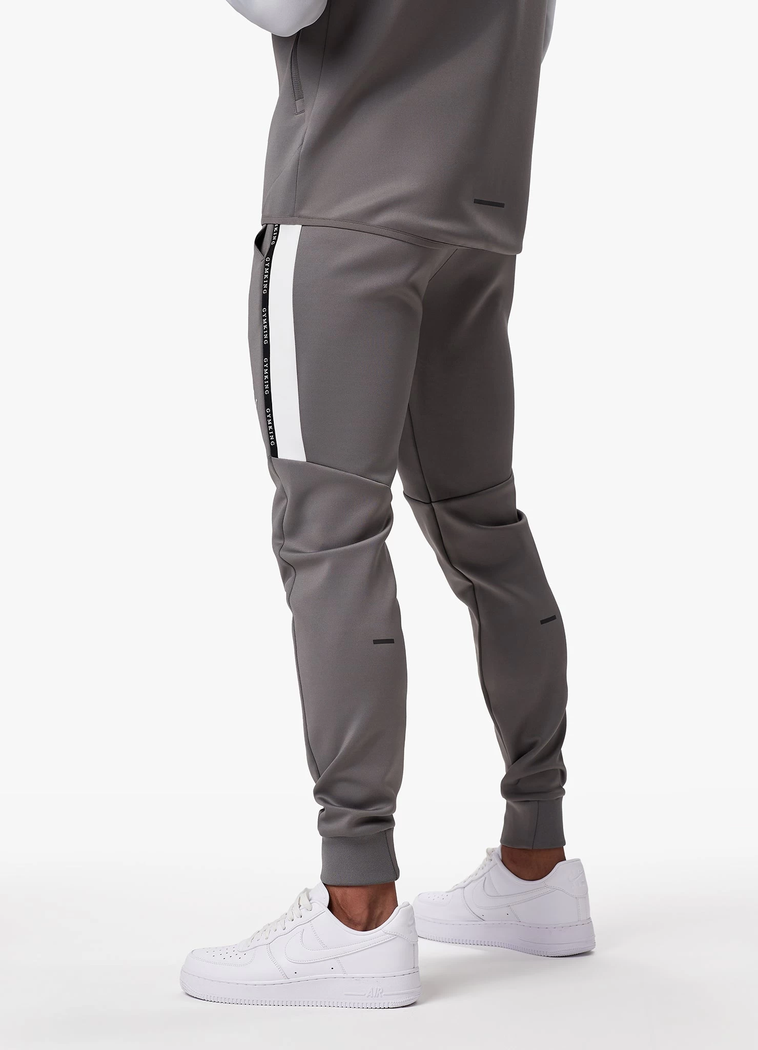 Gym King Taped Core Plus Tracksuit - Silver Grey/Steel 8 Gym King Taped Core Plus Tracksuit - Silver Grey/Steel - Image 6