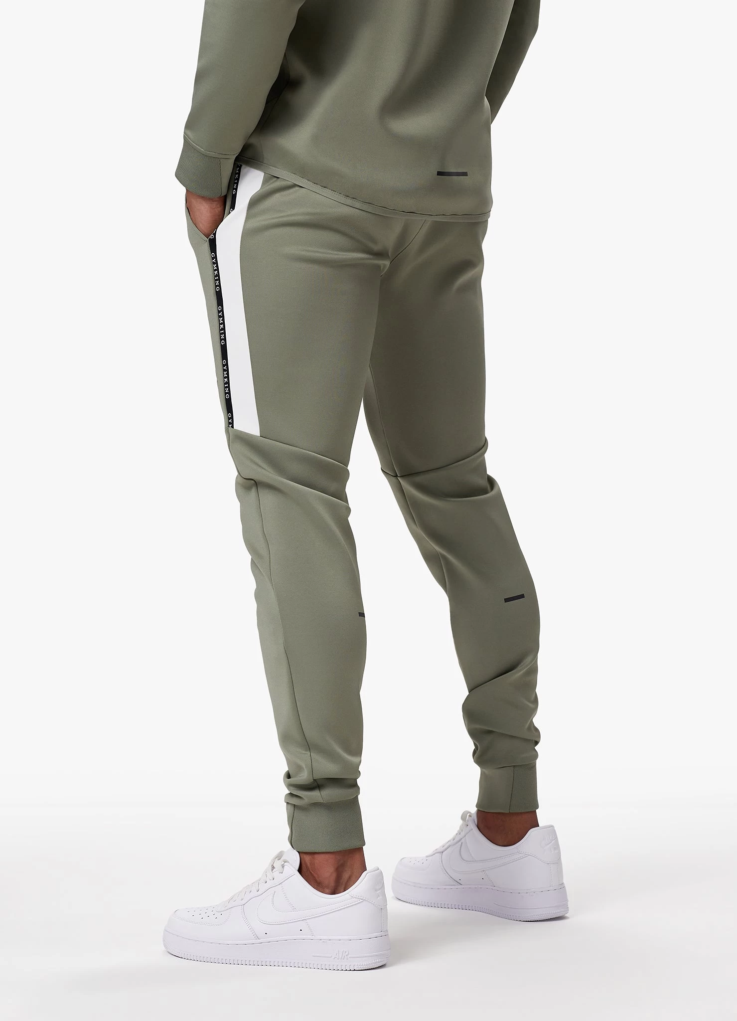Gym King Taped Core Plus Jogger - Soft Khaki 5 Gym King Taped Core Plus Jogger - Soft Khaki - Image 3