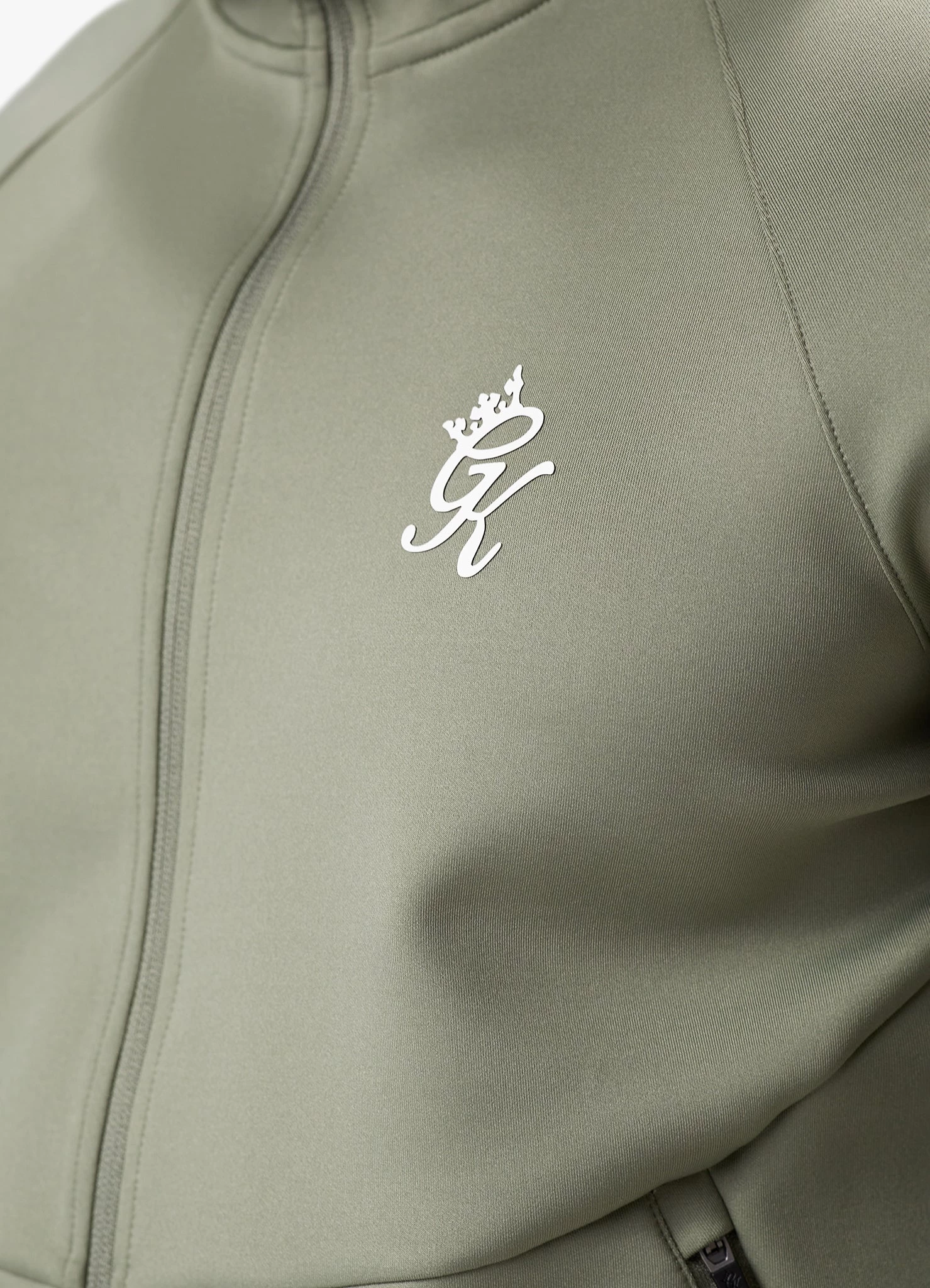 Gym King Taped Core Plus FZ Hood - Soft Khaki 10 Gym King Taped Core Plus FZ Hood - Soft Khaki - Image 8