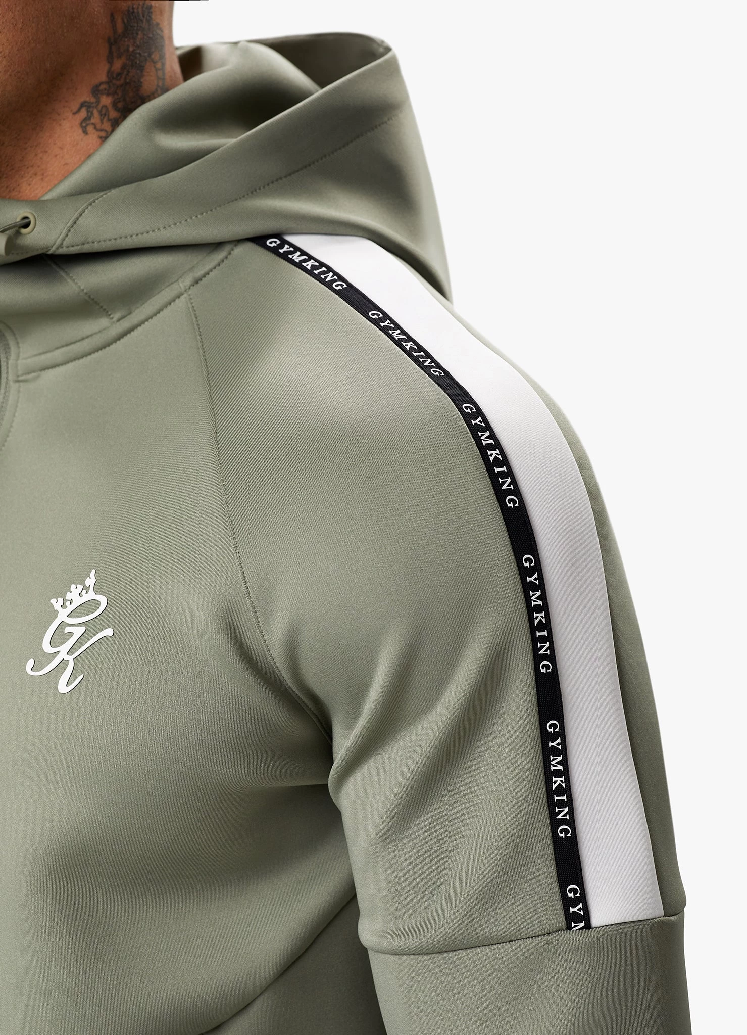 Gym King Taped Core Plus Tracksuit - Soft Khaki 11 Gym King Taped Core Plus Tracksuit - Soft Khaki - Image 9