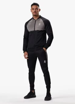 Gym King Taped Core Plus Jacket - Black/Steel -Fit Wear Shop TAPEDCOREPLUSJACKET BLACKSTEELCJK B2CW0 67