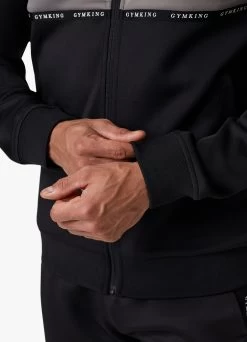 Gym King Taped Core Plus Jacket - Black/Steel -Fit Wear Shop TAPEDCOREPLUSJACKET BLACKSTEELCJK B2CW0 73