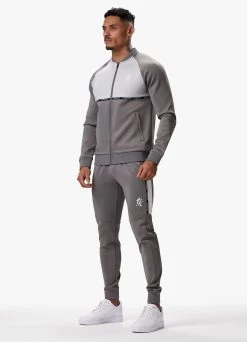 Gym King Taped Core Plus Jacket - Steel/Silver Grey 17 Gym King Taped Core Plus Jacket - Steel/Silver Grey -Fit Wear Shop TAPEDCOREPLUSJACKET STEELSILVERGREYCJK B2CVY 100