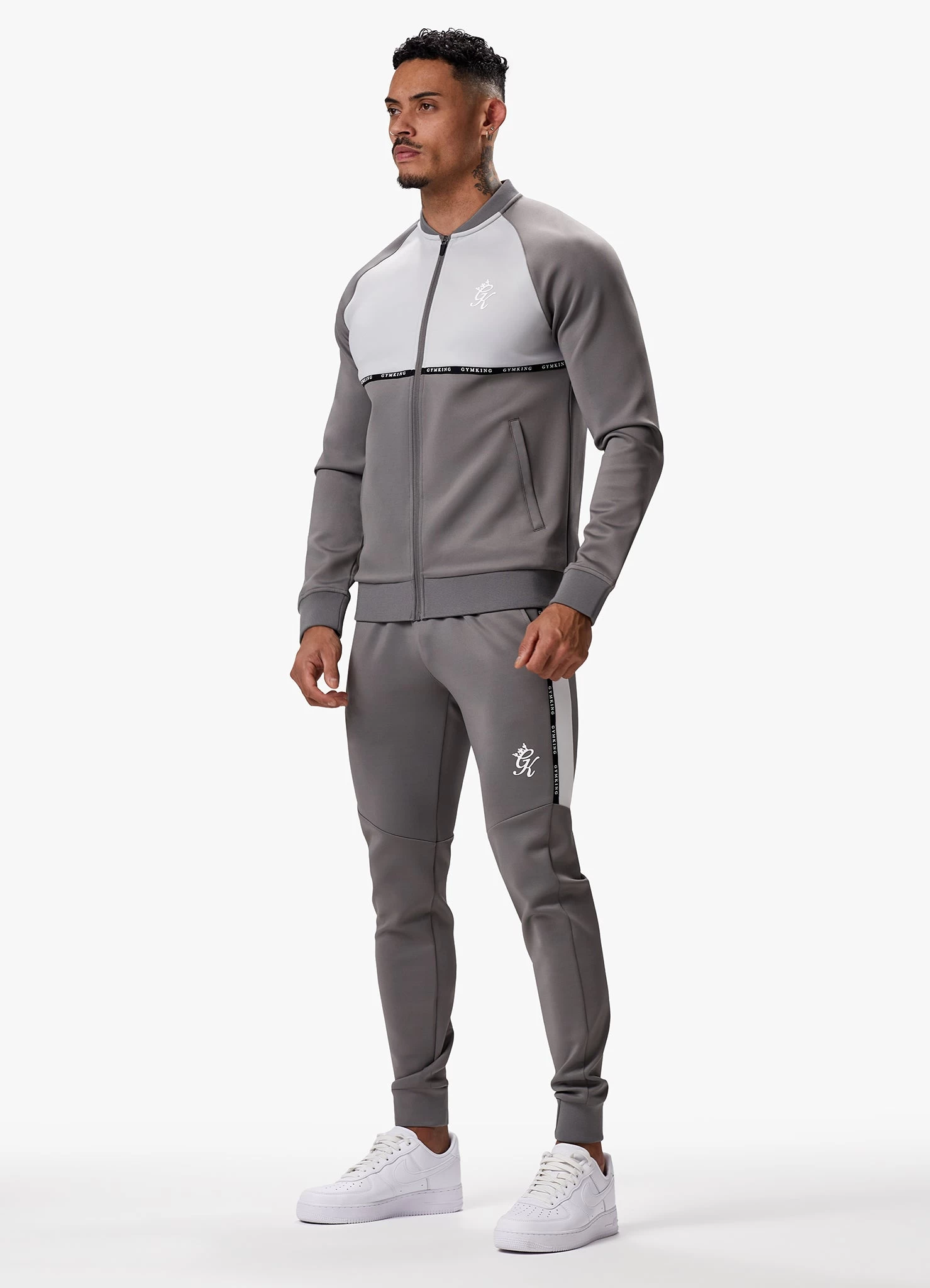 Gym King Taped Core Plus Jacket - Steel/Silver Grey 8 Gym King Taped Core Plus Jacket - Steel/Silver Grey - Image 6