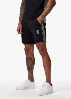 Gym King Taped Core Plus Short - Black -Fit Wear Shop TAPEDCOREPLUSTEE SHORT BLACKSST B2CW3SHR B2CW8 16