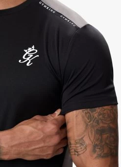 Gym King Taped Core Plus Tee - Black -Fit Wear Shop TAPEDCOREPLUSTEE SHORT BLACKSST B2CW3SHR B2CW8 20