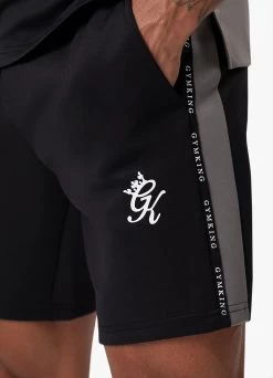 Gym King Taped Core Plus Short - Black -Fit Wear Shop TAPEDCOREPLUSTEE SHORT BLACKSST B2CW3SHR B2CW8 25