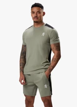 Gym King Taped Core Plus Tee - Soft Khaki -Fit Wear Shop TAPEDCOREPLUSTEE SHORT SOFTKHAKISST B2CW5SHR B2CW9 45