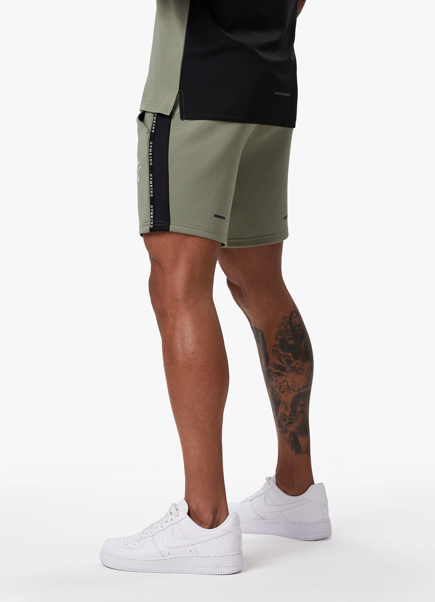 Gym King Taped Core Plus Short - Soft Khaki 6 Gym King Taped Core Plus Short - Soft Khaki - Image 4
