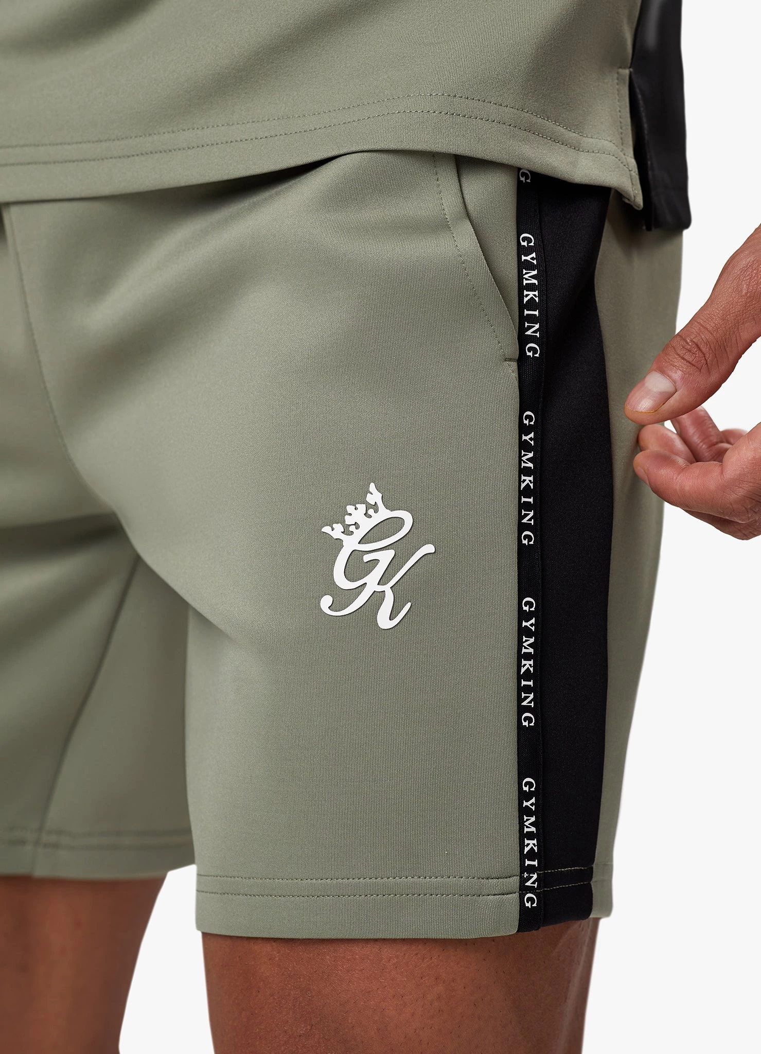 Gym King Taped Core Plus Short - Soft Khaki 13 Gym King Taped Core Plus Short - Soft Khaki - Image 11