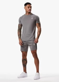 Gym King Taped Core Plus Short - Steel -Fit Wear Shop TAPEDCOREPLUSTEE SHORT STEELSST B2CW1SHR B2CW6 60