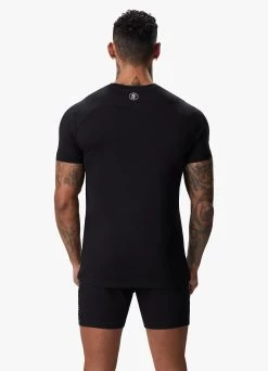 Gym King Taped Jersey Tee - Black -Fit Wear Shop TAPEDJERSEYTEE SHORT BLACKSST A2CIASHR A2CIG 261