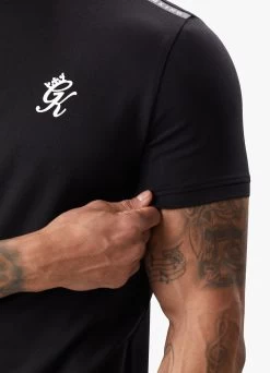 Gym King Taped Jersey Tee - Black -Fit Wear Shop TAPEDJERSEYTEE SHORT BLACKSST A2CIASHR A2CIG 263