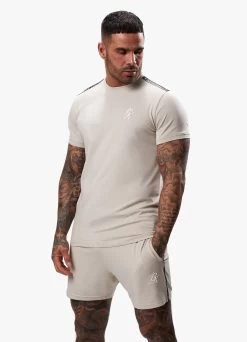 Gym King Taped Jersey Tee - Light Stone 17 Gym King Taped Jersey Tee - Light Stone -Fit Wear Shop TAPEDJERSEYTEE SHORT LIGHTSTONESST A2CIFSHR A2CIK214