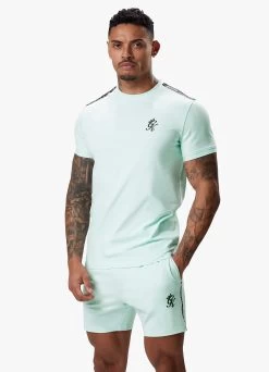 Gym King Taped Jersey Tee - Mint 12 Gym King Taped Jersey Tee - Mint -Fit Wear Shop TAPEDJERSEYTEE SHORT MINTSST A2CIESHR A2CIJ 02