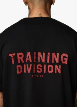 Gym King Training Division Tee - Black/Red -Fit Wear Shop TDTEE BLACKREDSST A2B8D 156