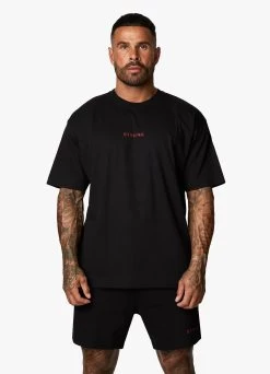 Gym King Training Division Tee - Black/Red -Fit Wear Shop TDTEE SHORT BLACKREDSST A2B8DSHR A2B8Y 120 2