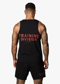 Gym King Training Division Vest - Black/Red