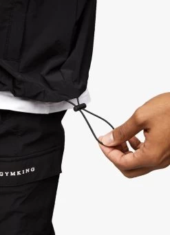 Gym King Utility Woven Bomber - Black -Fit Wear Shop UTILITYWOVENBOMBER JOGGER BLACKTSB A27NXTST A27NS 334