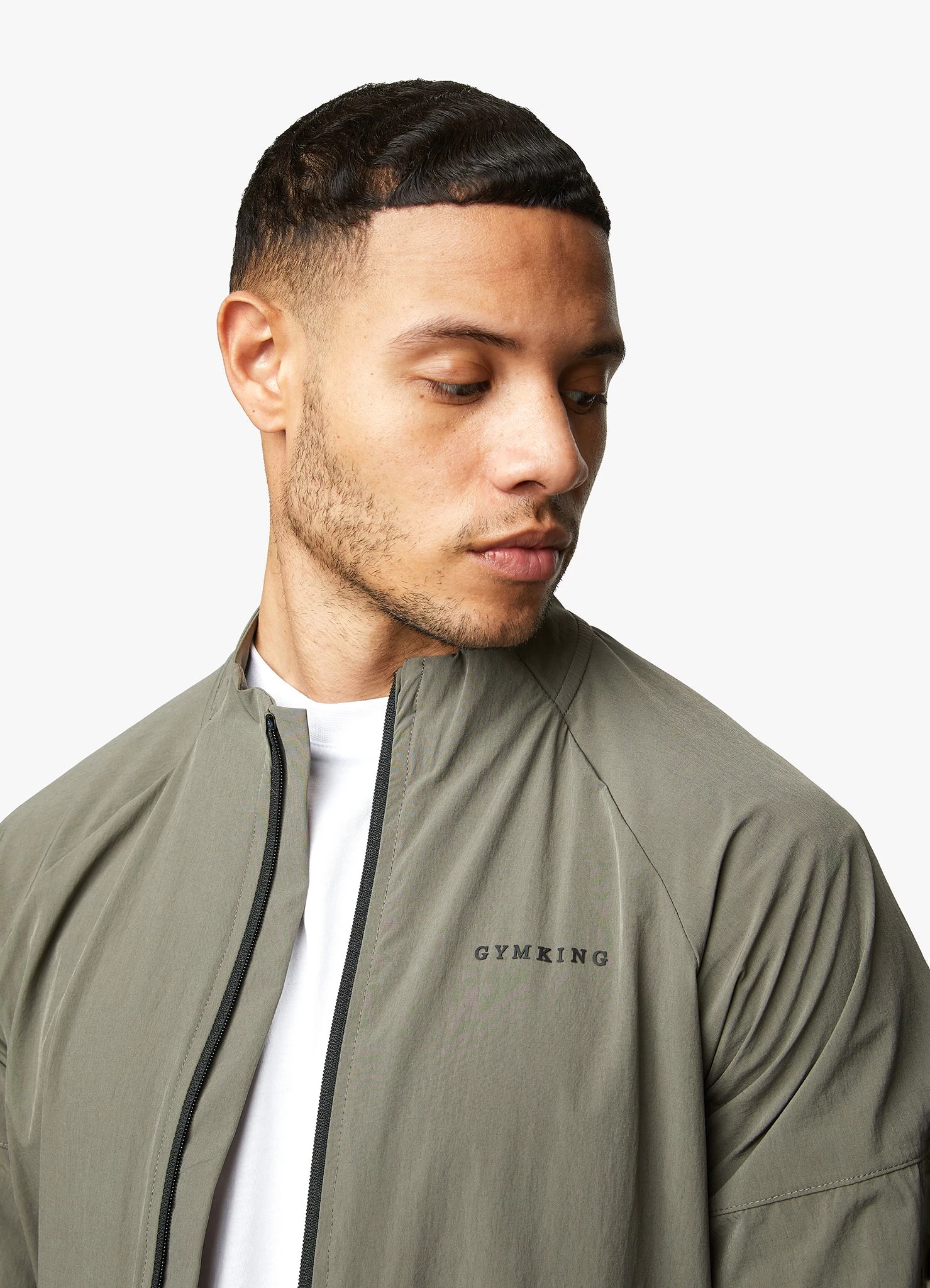 Gym King Utility Woven Bomber - Olive 10 Gym King Utility Woven Bomber - Olive - Image 8