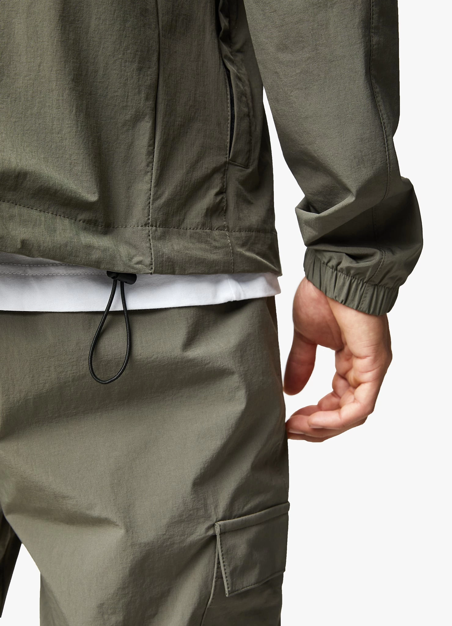 Gym King Utility Woven Bomber - Olive 14 Gym King Utility Woven Bomber - Olive - Image 12