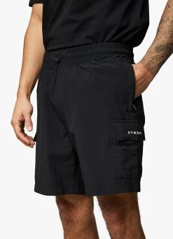 Gym King Utility Woven Cargo Short - Black -Fit Wear Shop UTILITYWOVENBOMBER SHORT BLACKTST A27NSSHR A28YA 439