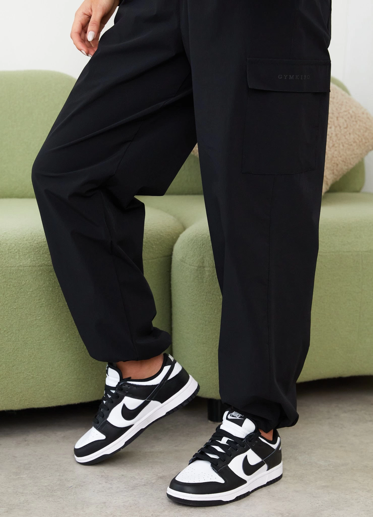 Gym King Utility Woven Cargo Pant - Black 8 Gym King Utility Woven Cargo Pant - Black - Image 6