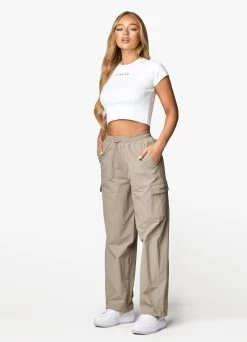 Gym King Utility Woven Cargo Pant - Mocha -Fit Wear Shop UTILITYWOVENJACKET JOGGER MOCHAWTT A2BNIWTB A2BNJ 01