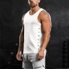Gym King Rebellion Vest - White/Black