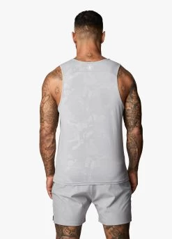 Gym King Debossed Camo Vest - Cloudy Grey -Fit Wear Shop back 7b9ee29d 25f6 4c16 8ee3 f6612935791e