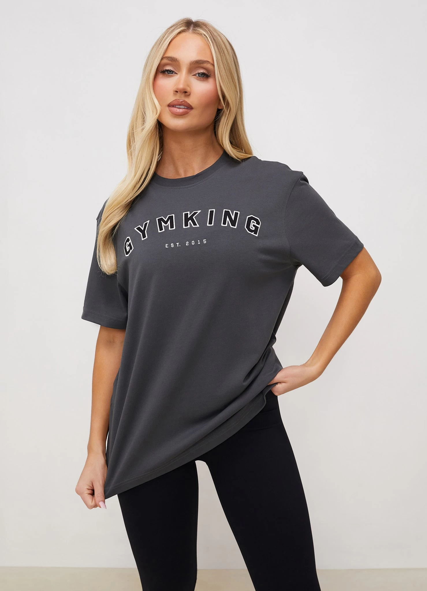 Gym King Shadow Boyfriend Tee - Shadow Grey 3 Gym King Shadow Boyfriend Tee - Shadow Grey