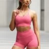 Gym King Sculpt Seamless Bra - Bright Fuchsia -Fit Wear Shop bra2