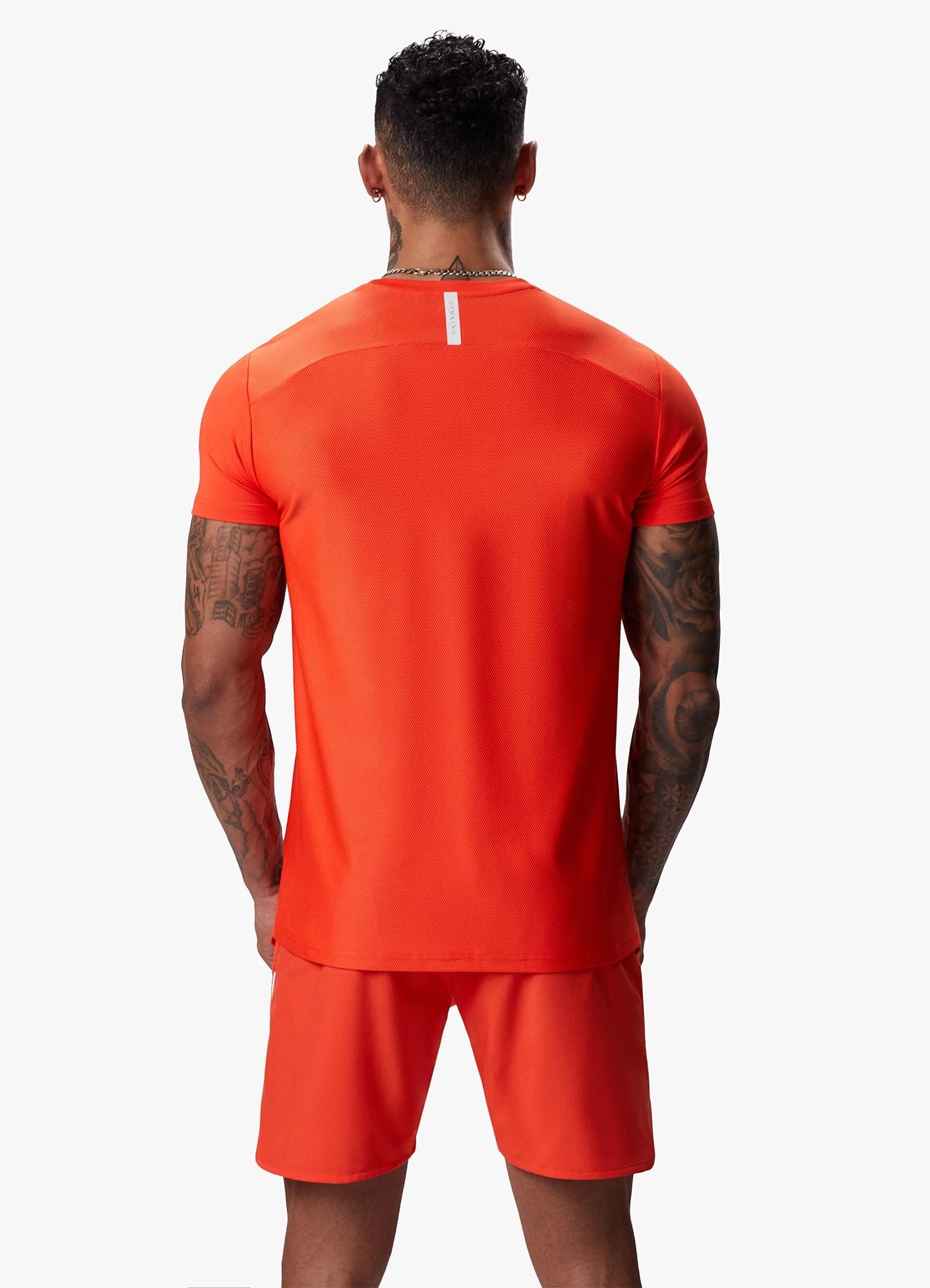 Gym King Flex Tee - Chilli Red/White 5 Gym King Flex Tee - Chilli Red/White - Image 3