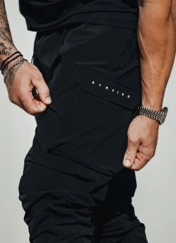 Gym King Rebellion Cargo Jogger - Black -Fit Wear Shop cargo rebel