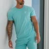 Gym King Core Plus Poly Tee - Aqua Blue -Fit Wear Shop cpp aq