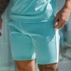 Gym King Core Plus Poly Short - Aqua Blue -Fit Wear Shop cpp aquashort