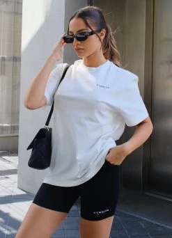 Gym King Established Boyfriend Tee - Cream -Fit Wear Shop estteeee