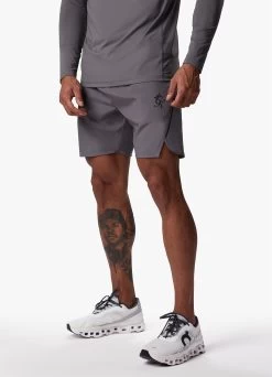 Gym King Flex 6" Short - Fossil Grey/Black