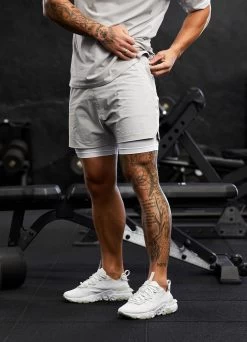 Gym King Rebellion 5" Short - Light Grey -Fit Wear Shop graftjossq3232777copy