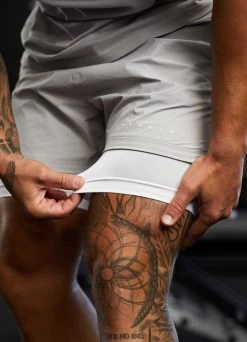 Gym King Rebellion 5" Short - Light Grey -Fit Wear Shop graftjossq3232788copy