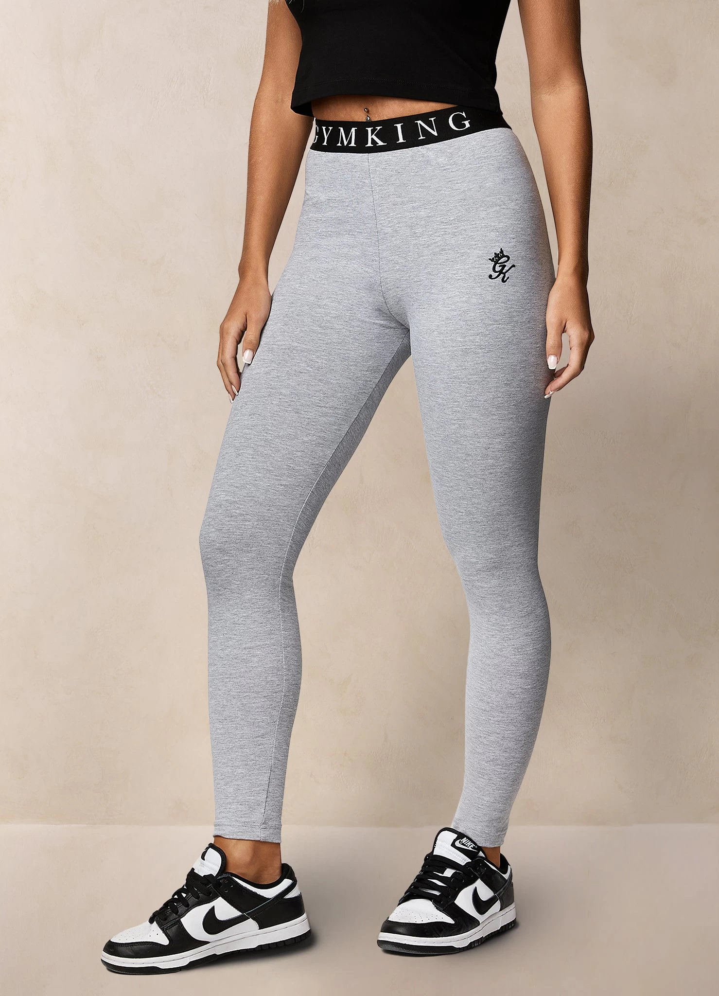 Gym King Linear Tape Legging - Grey Marl 10 Gym King Linear Tape Legging - Grey Marl - Image 8
