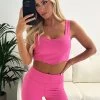 Gym King Malibu Contoured Tank - Paradise Pink -Fit Wear Shop malibucorset