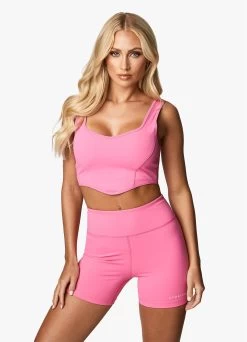 Gym King Malibu Contoured Tank - Paradise Pink -Fit Wear Shop pinktank